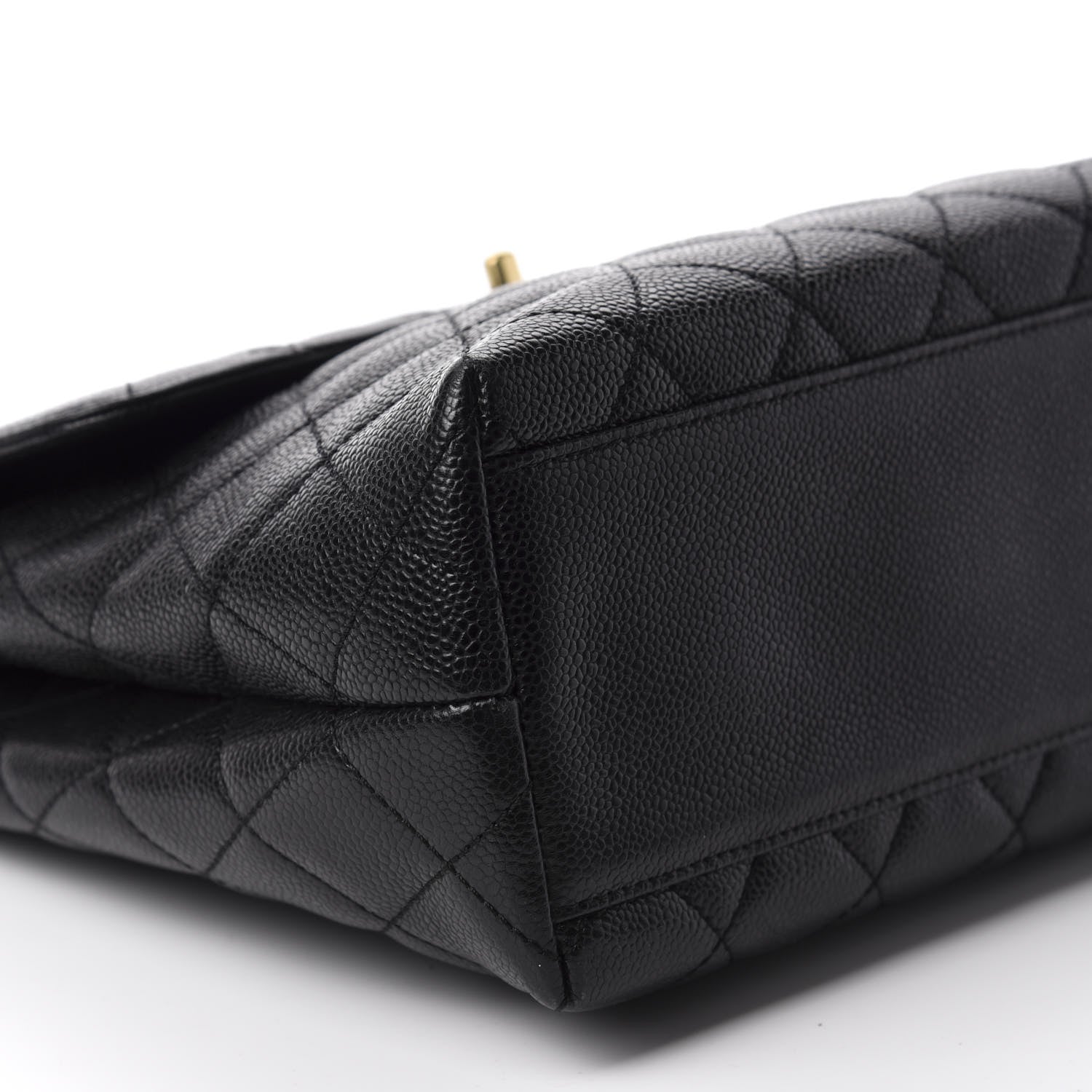 Chanel Caviar Quilted Jumbo Kelly Flap Black 6 of 11