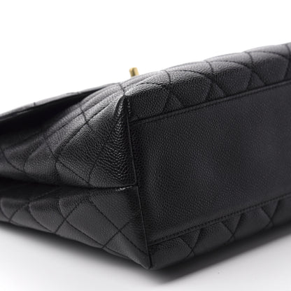 Chanel Caviar Quilted Jumbo Kelly Flap Black 6 of 11