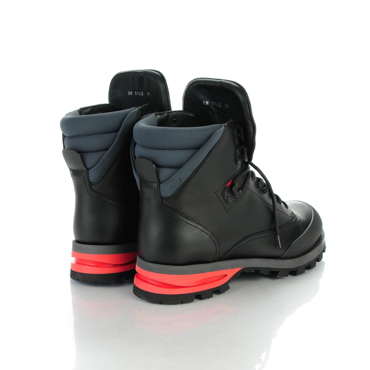 Calfskin Damier Blizzard Ankle Boots 9.5 Black