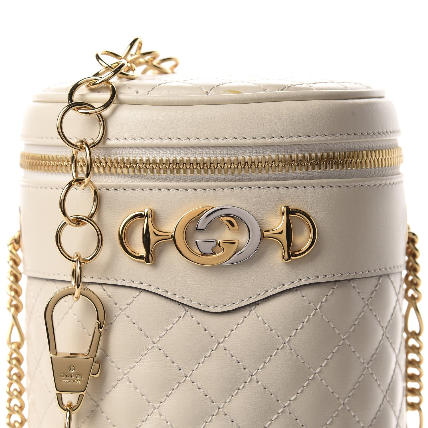 Gucci Calfskin Trapuntata Zumi Belt Bag Off White 10 of 11