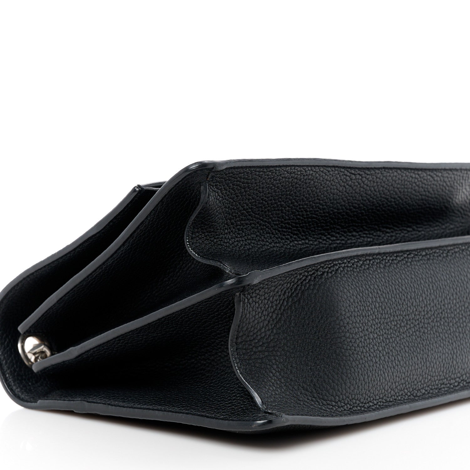 Saint Laurent SAINT LAURENT Grained Calfskin Medium Monogram Sunset Crossbody Black 10 of 11