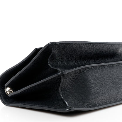 Saint Laurent SAINT LAURENT Grained Calfskin Medium Monogram Sunset Crossbody Black 10 of 11