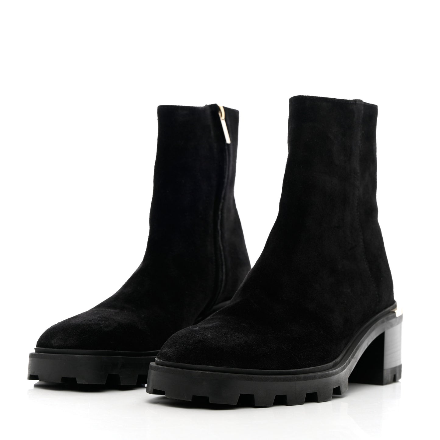 Suede Melodie Ankle Boots 40 Black