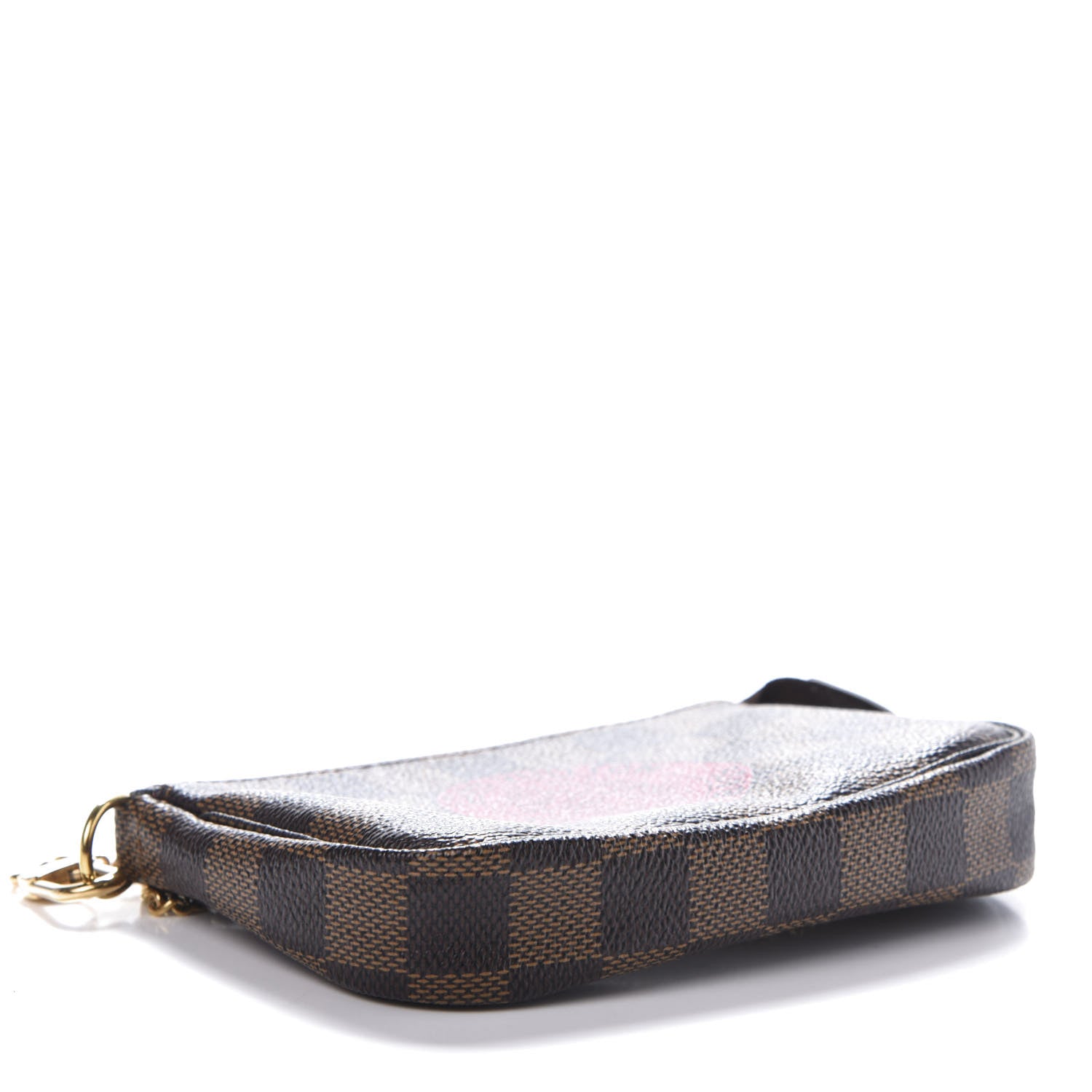 Louis Vuitton Damier Ebene Complice Trunks and Bags Mini Pochette Accessories Red 4 of 8