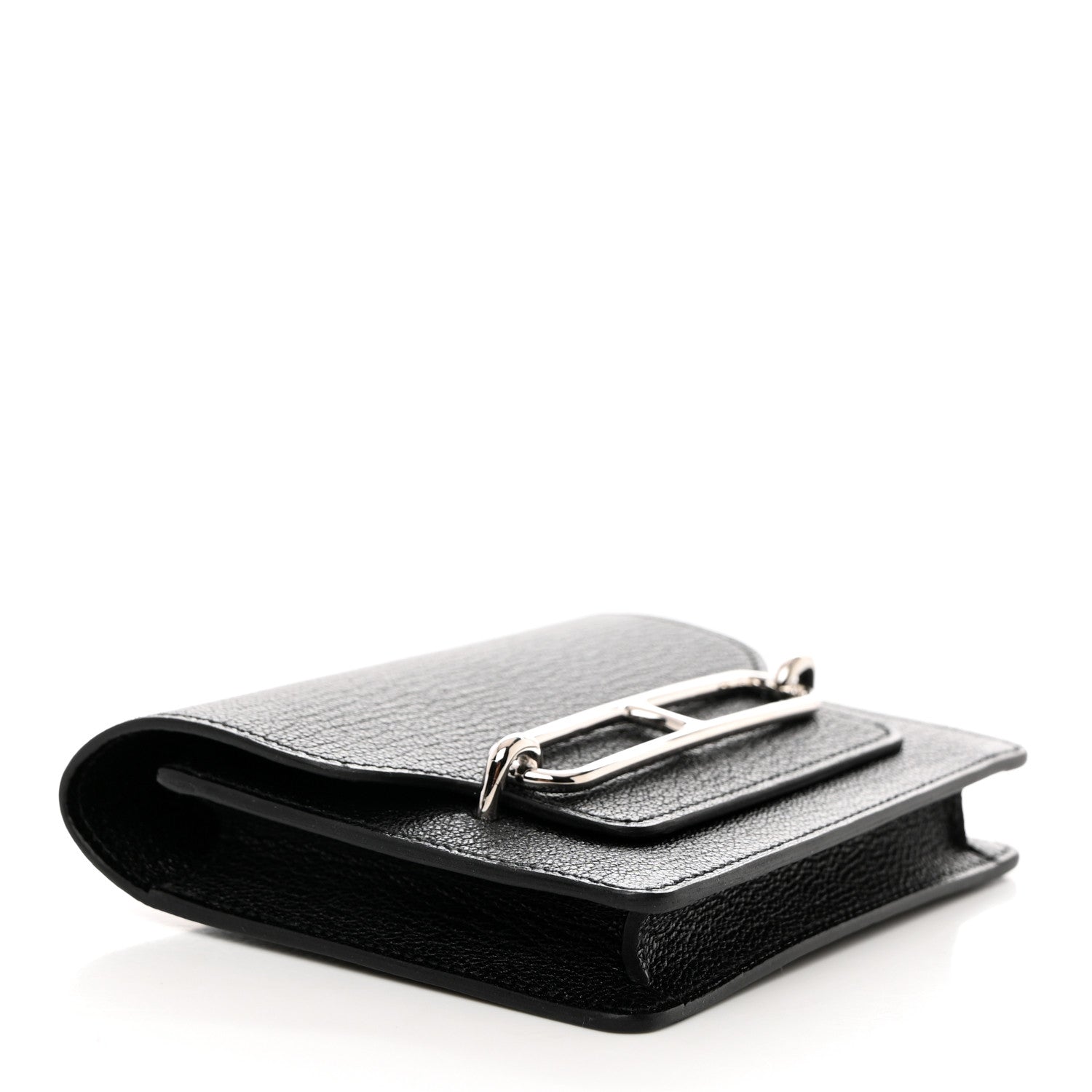 Hermes Chevre Mysore Roulis Slim Wallet Black 5 of 9