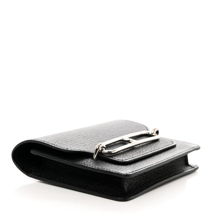 Hermes Chevre Mysore Roulis Slim Wallet Black 5 of 9