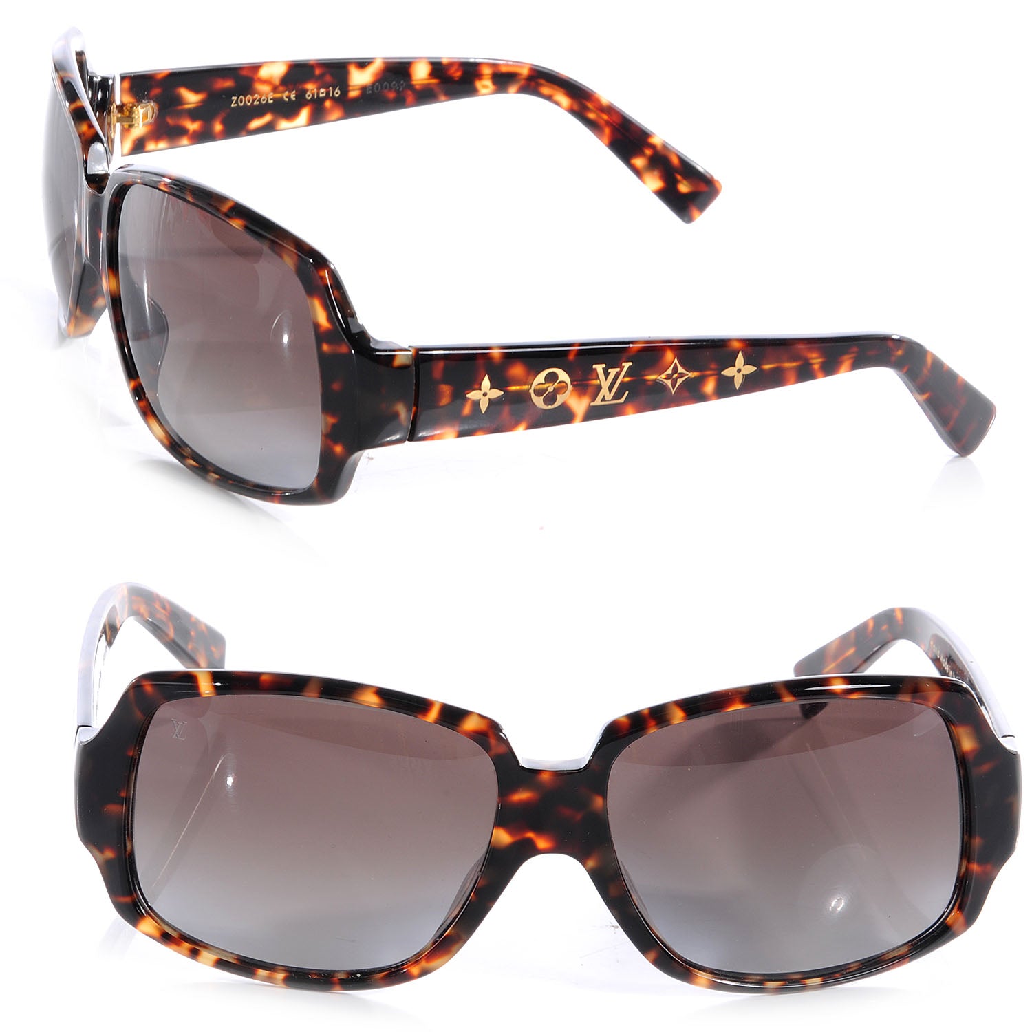 Louis Vuitton Dark Tortoise Obsession Carre Landscape Sunglasses 1 of 5