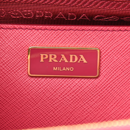 Prada Saffiano Medium Galleria Double Zip Tote Peonia 5 of 15