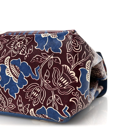 Valentino Garavani Calfskin Mime Print Single Handle Bag Blue 9 of 9