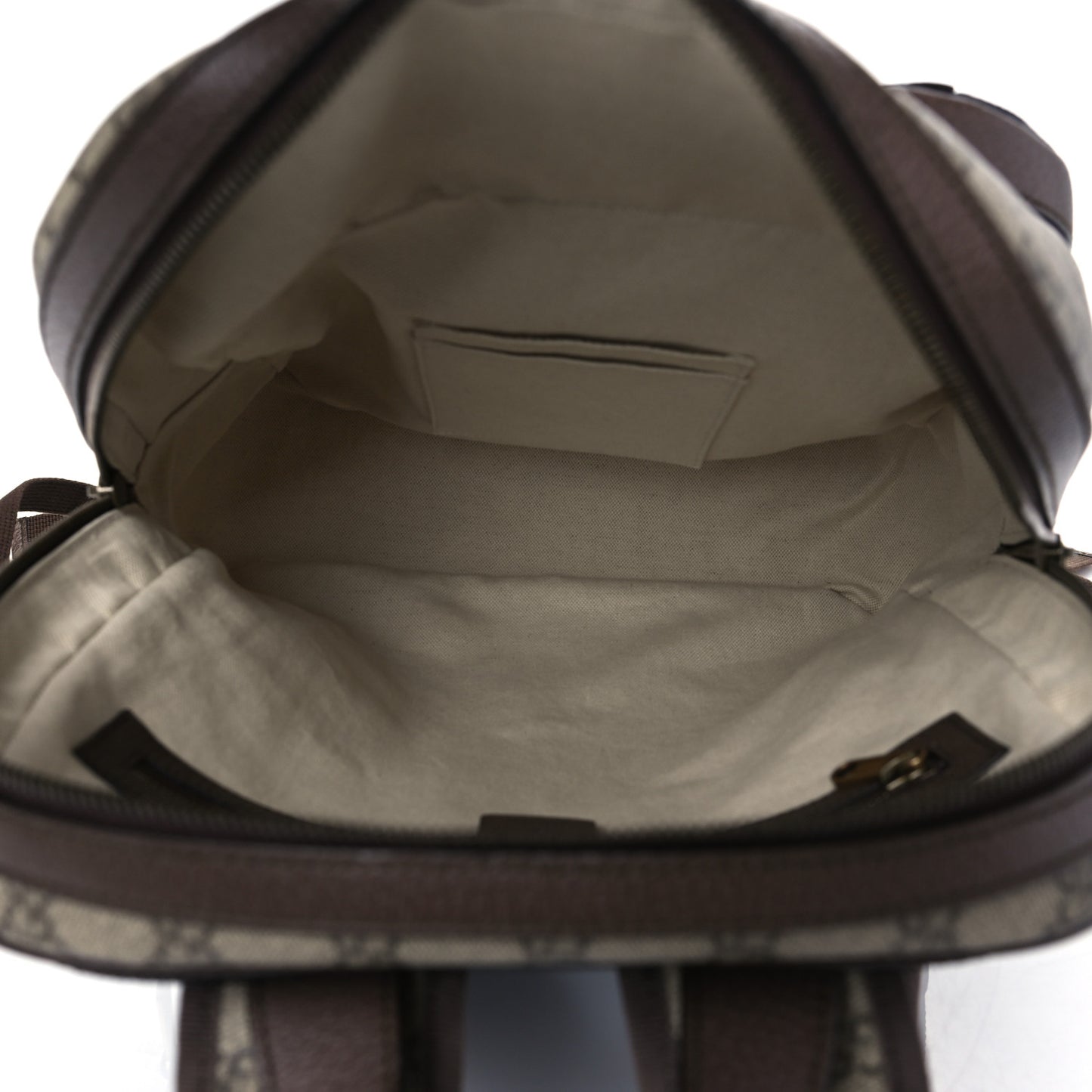 GG Supreme Monogram Medium Ophidia Day Backpack Brown