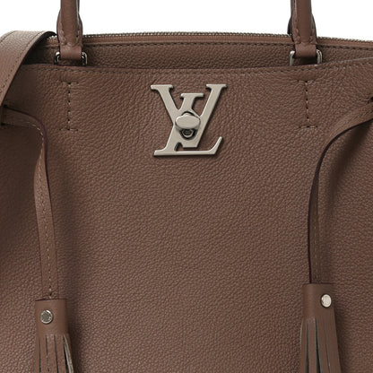 Louis Vuitton Calfskin Lockmeto Taupe Glace 7 of 9