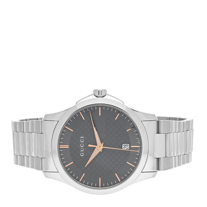 Gucci Stainless Steel 38mm G-Timeless Quartz Watch Grey 2 of 5