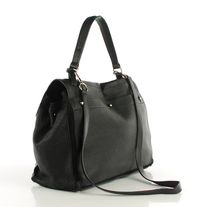 Saint Laurent Calfskin Suede Large Muse Two Black 3 of 7