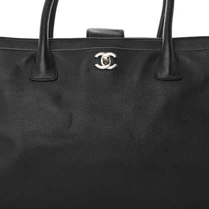 Chanel Calfskin Cerf Executive Shopper Tote Black 8 of 11