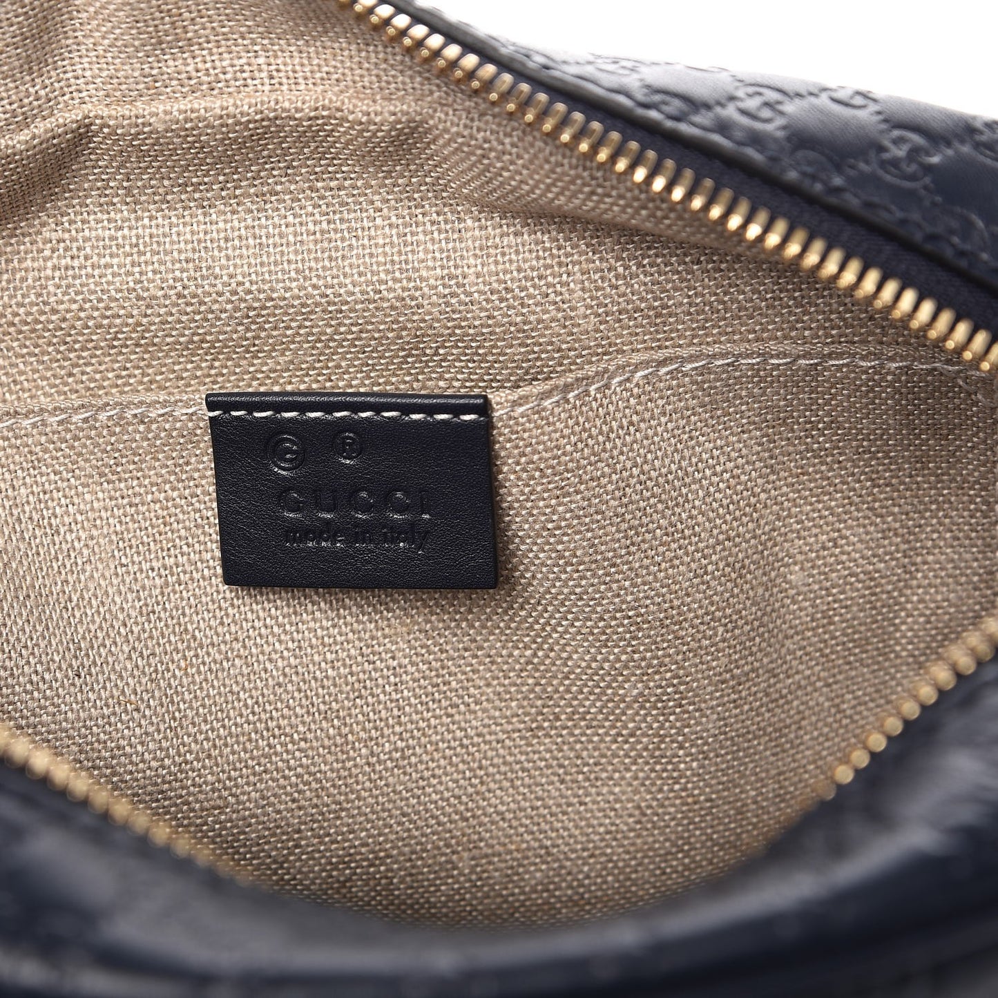 Soft Microguccissima Mini Bree Messenger Bag Blue