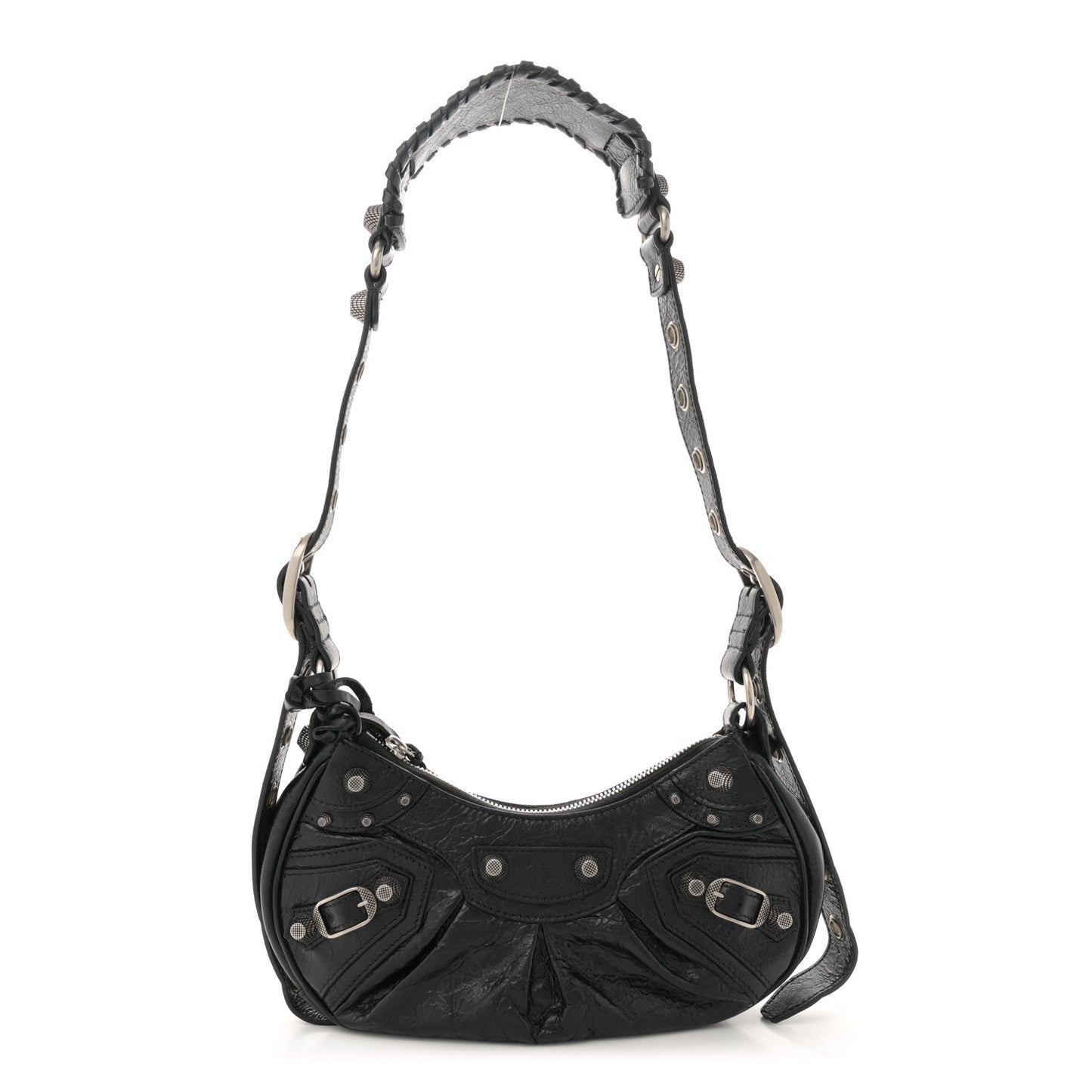 Agneau Arena Le Cagole Shoulder Bag XS Black