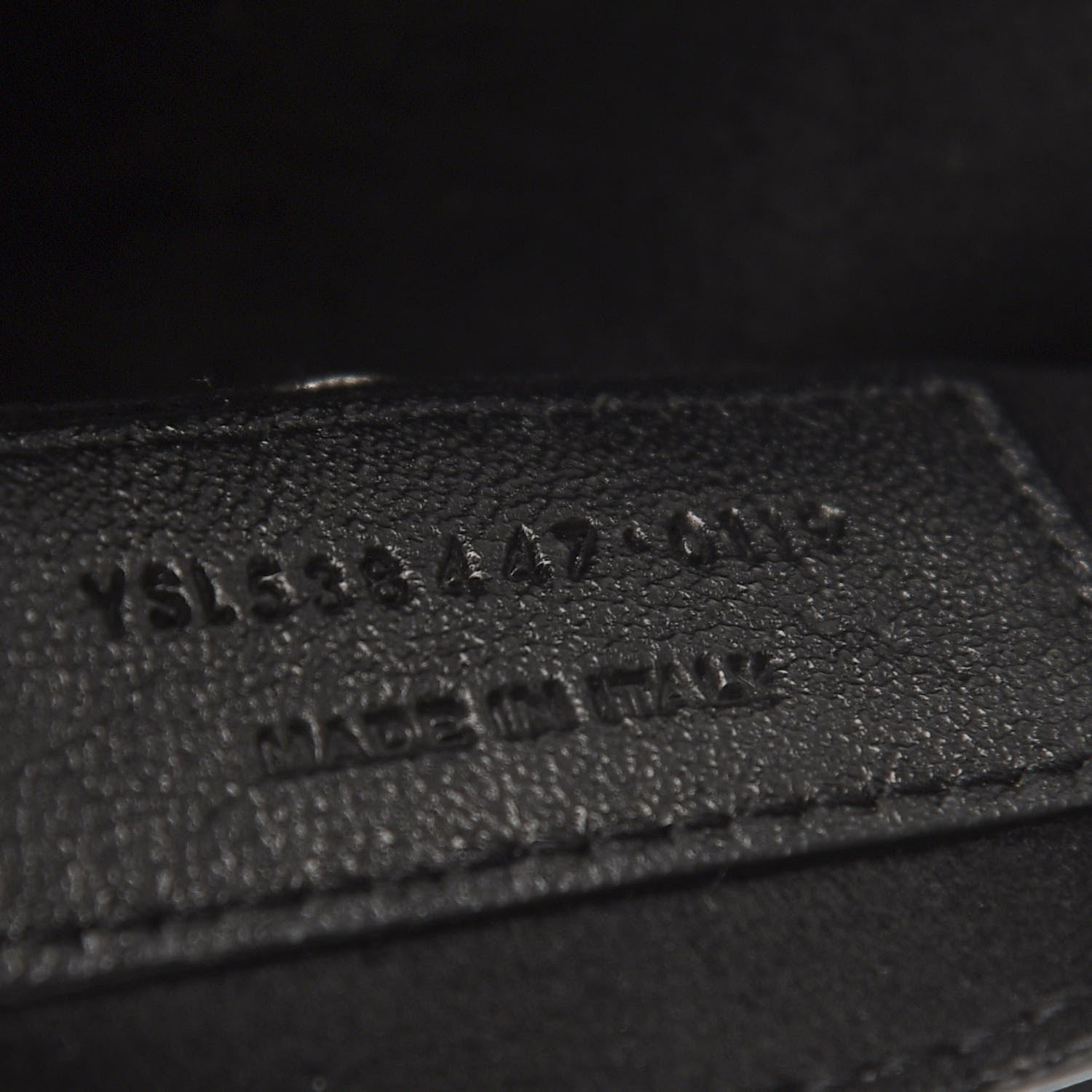 Saint Laurent Lambskin Teddy Drawstring Bag Black 9 of 13