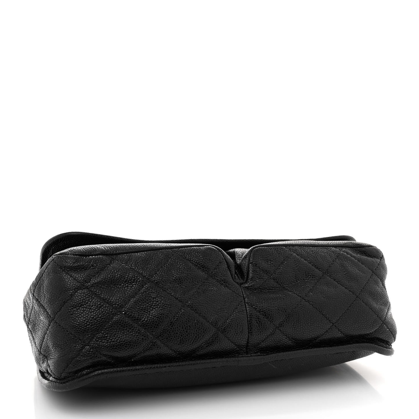 Grained Calfskin Medium Natural Beauty Flap Black