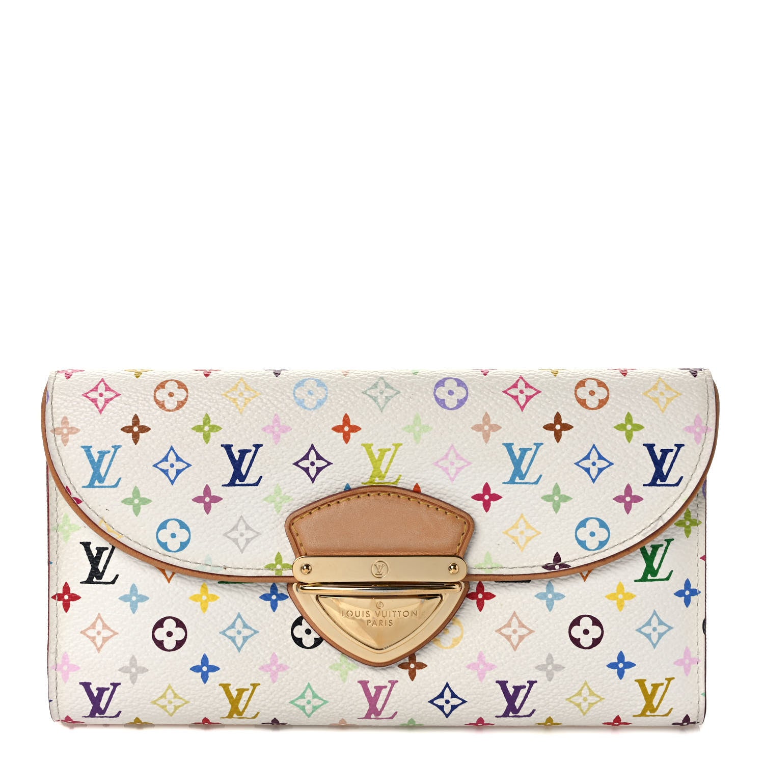 Louis Vuitton Monogram Multicolor Eugenie Wallet White Anie 1 of 6