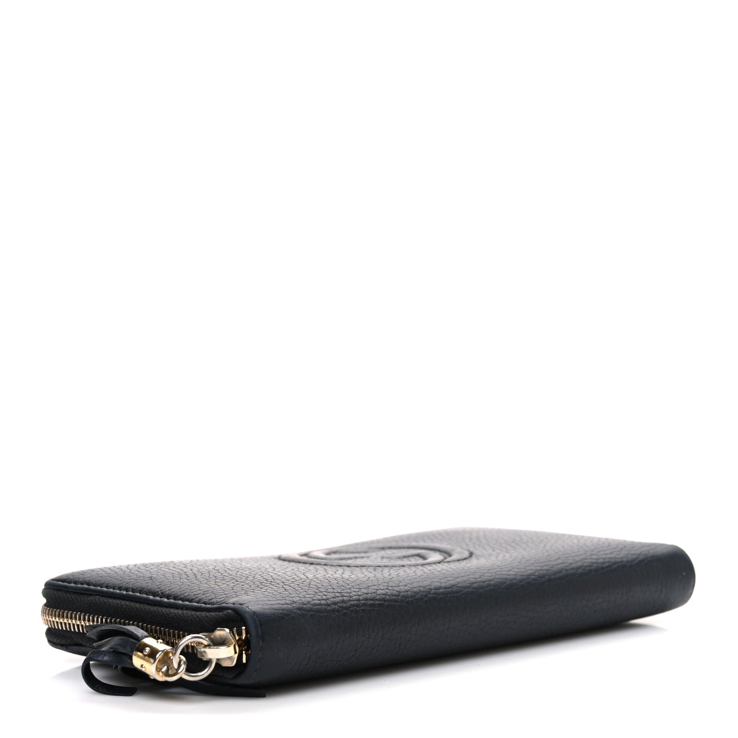 Gucci Pebbled Calfskin Soho Zip Around Wallet Black 4 of 7