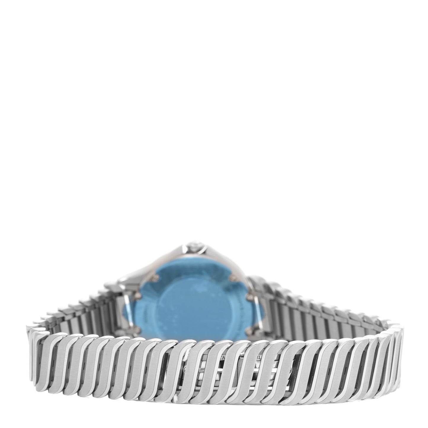 Stainless Steel Diamond 28mm Metro 2-Hand Quartz Watch Ice Blue