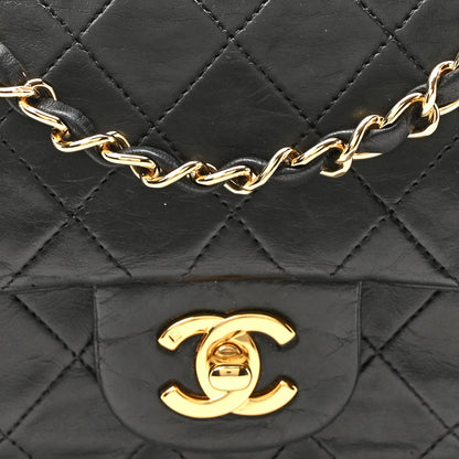 Chanel Lambskin Quilted Small Double Flap Black 8 of 10