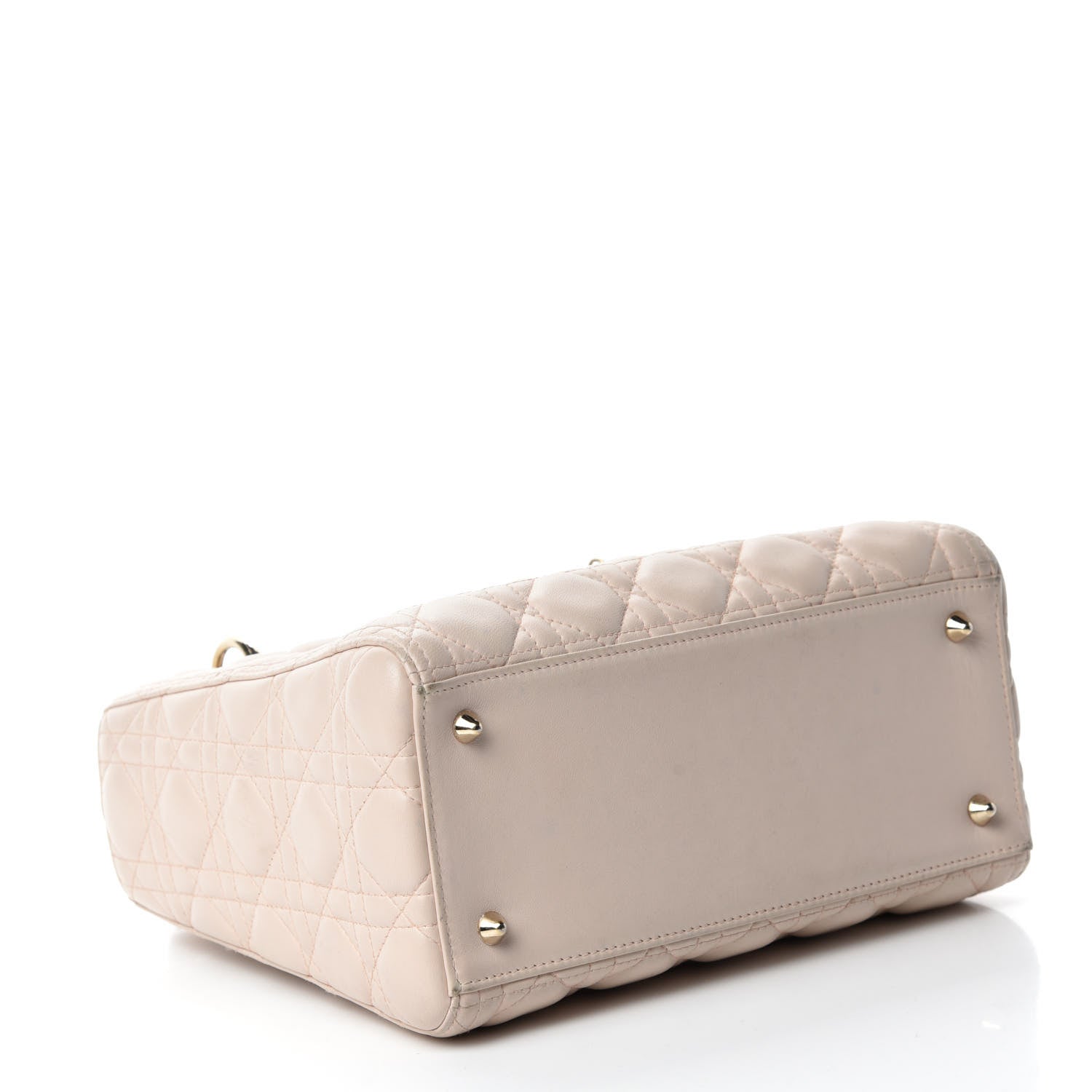 Christian Dior Lambskin Cannage Medium Lady Dior Light Pink 4 of 15