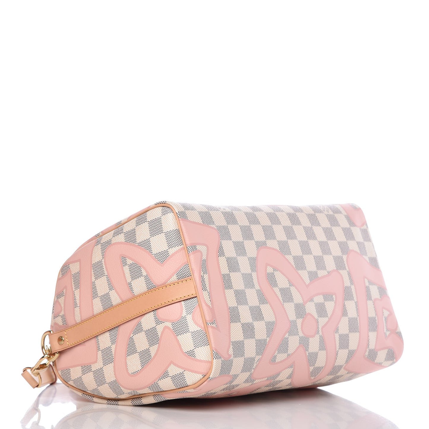 Damier Azur Tahitienne Speedy Bandouliere 30 Rose Ballerine