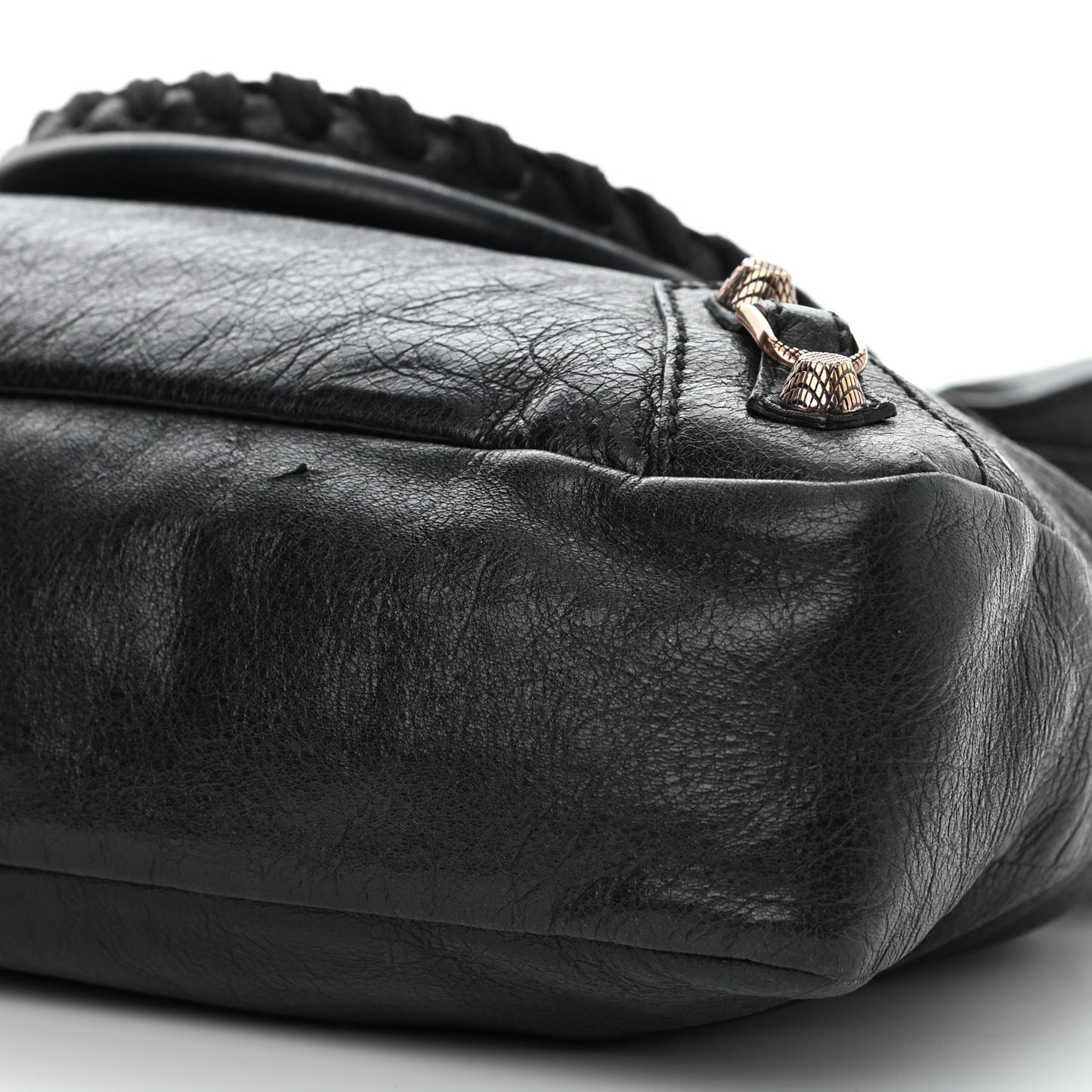 Agneau Giant 12 Rose Gold Hardware Town Black