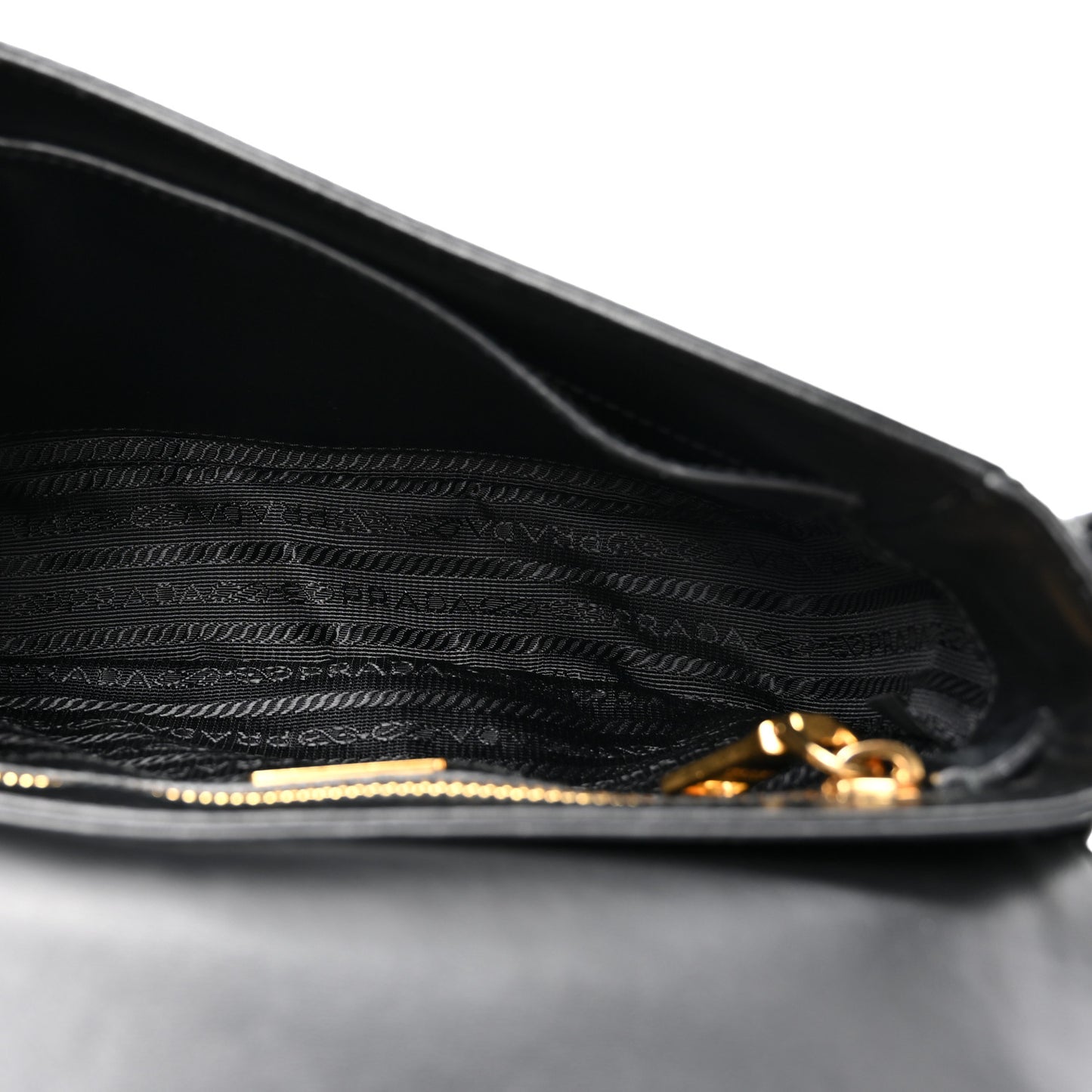 Saffiano Flap Crossbody Black