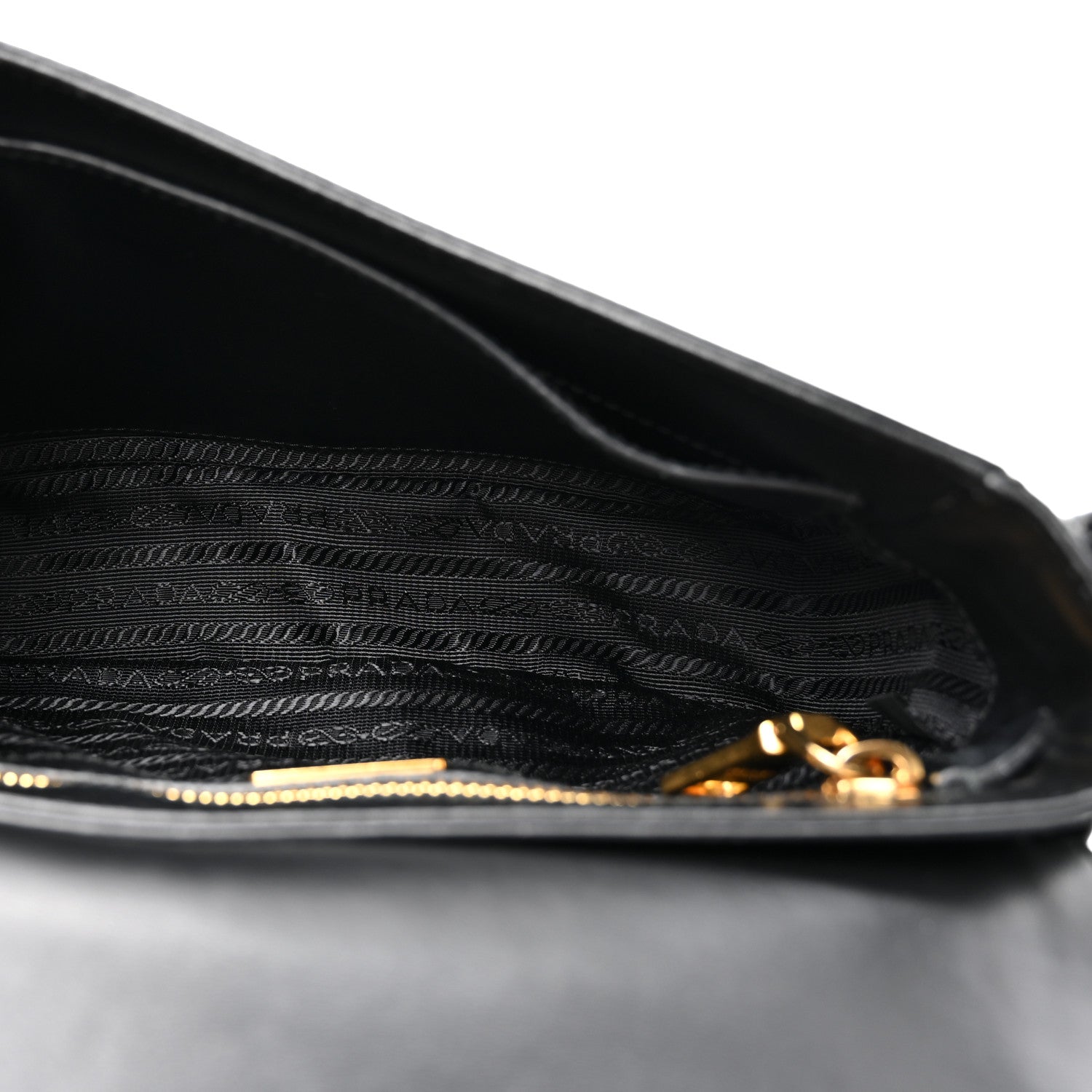 Prada Saffiano Flap Crossbody Black 5 of 10