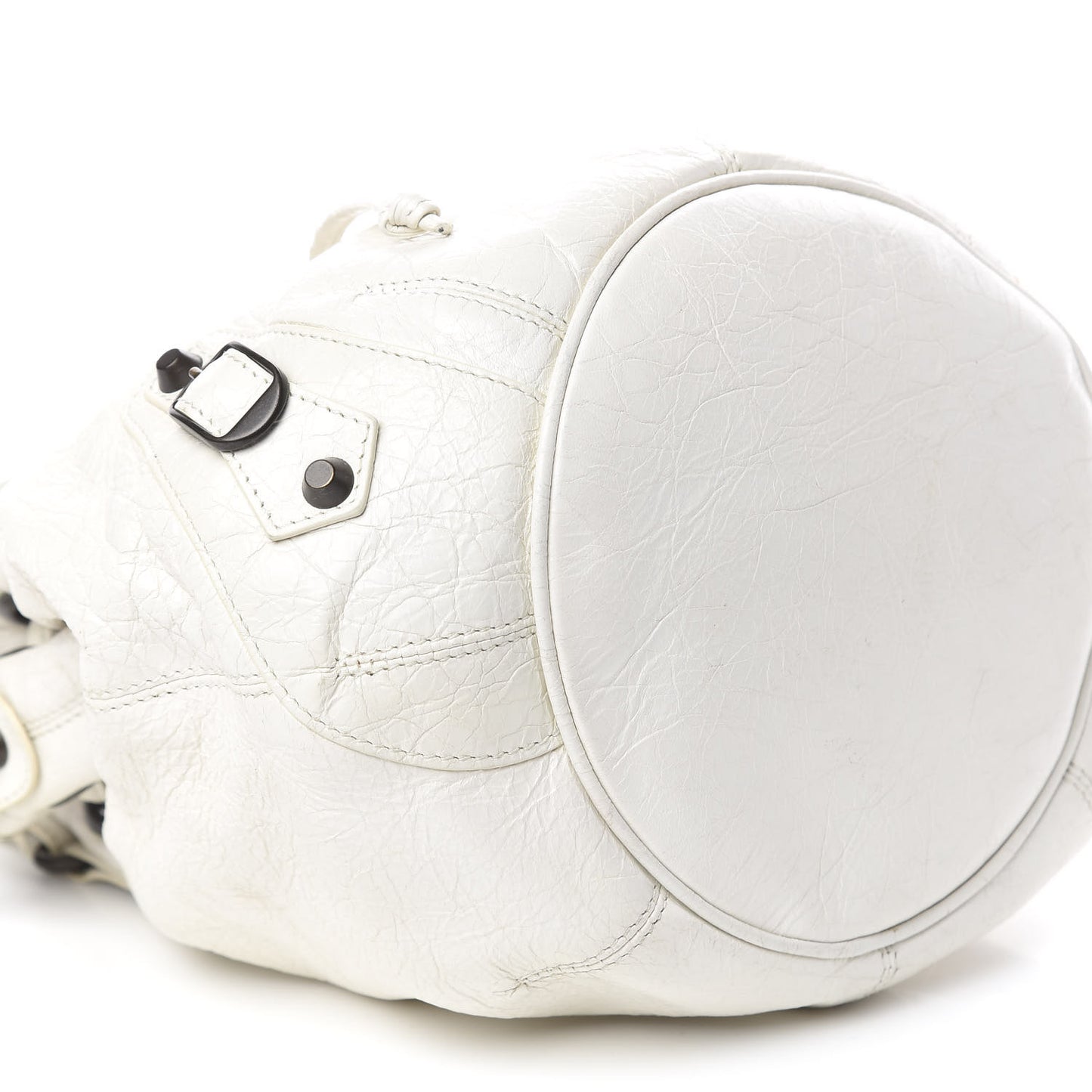 Agneau Classic Hardware Mini Pompon Ivory