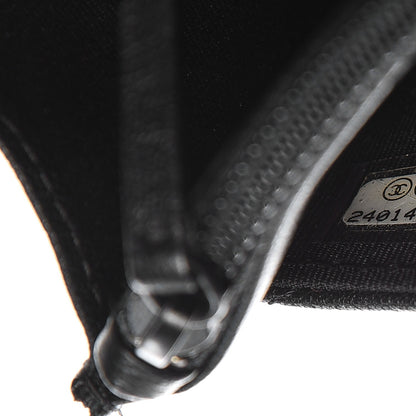 Chanel Sheepskin Chevron Reissue Wallet On Chain WOC So Black 8 of 9