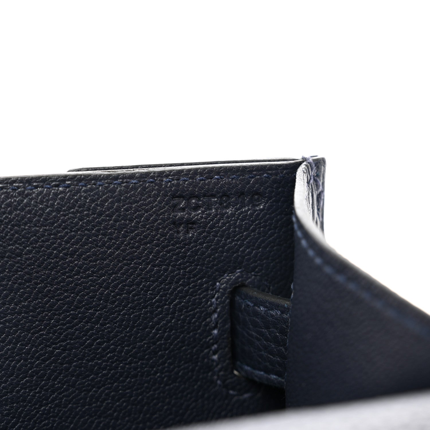 Hermes Togo Kelly Depeches 25 Pouch Bleu Nuit 7 of 8