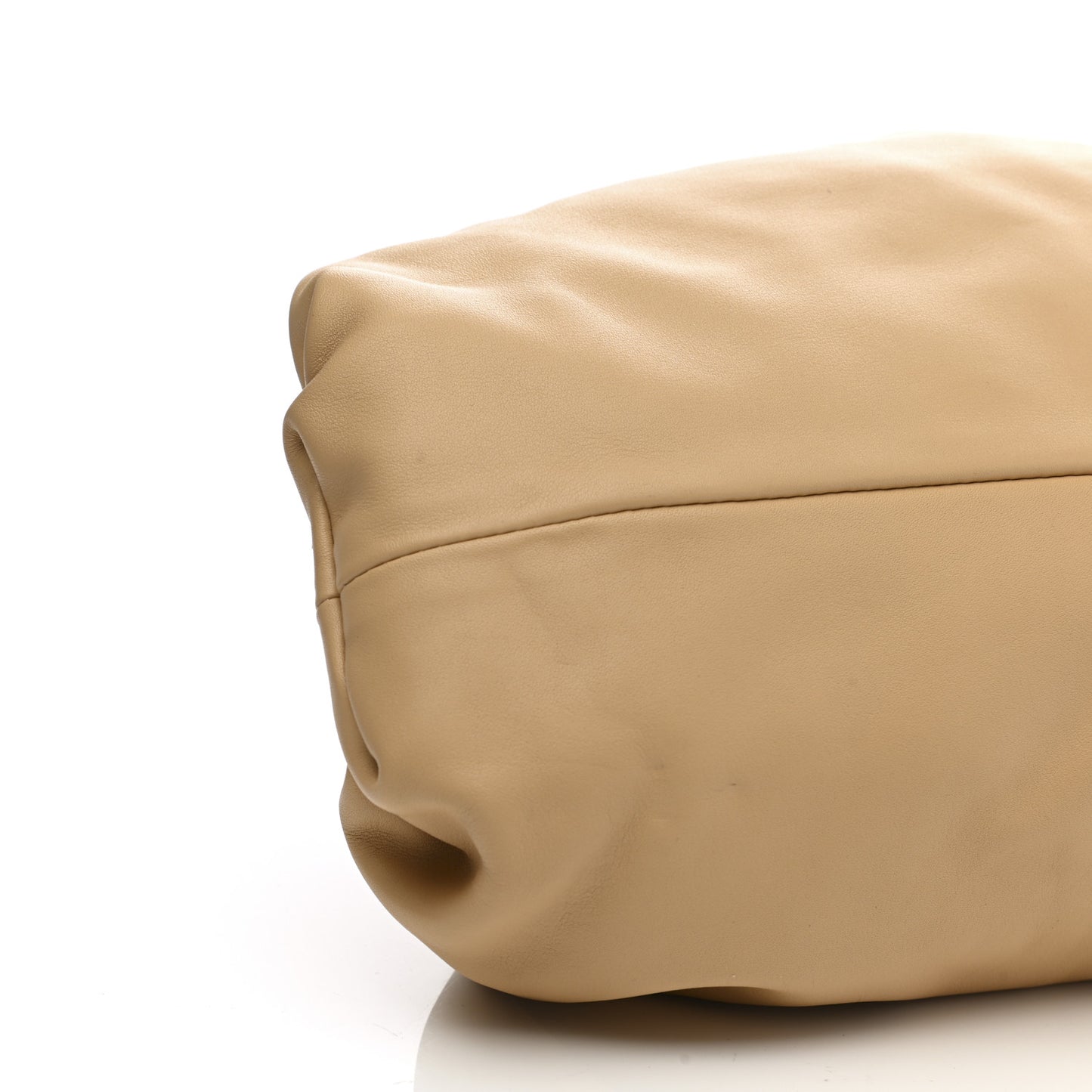 Smooth Butter Calf The Pouch Oversized Clutch Almond