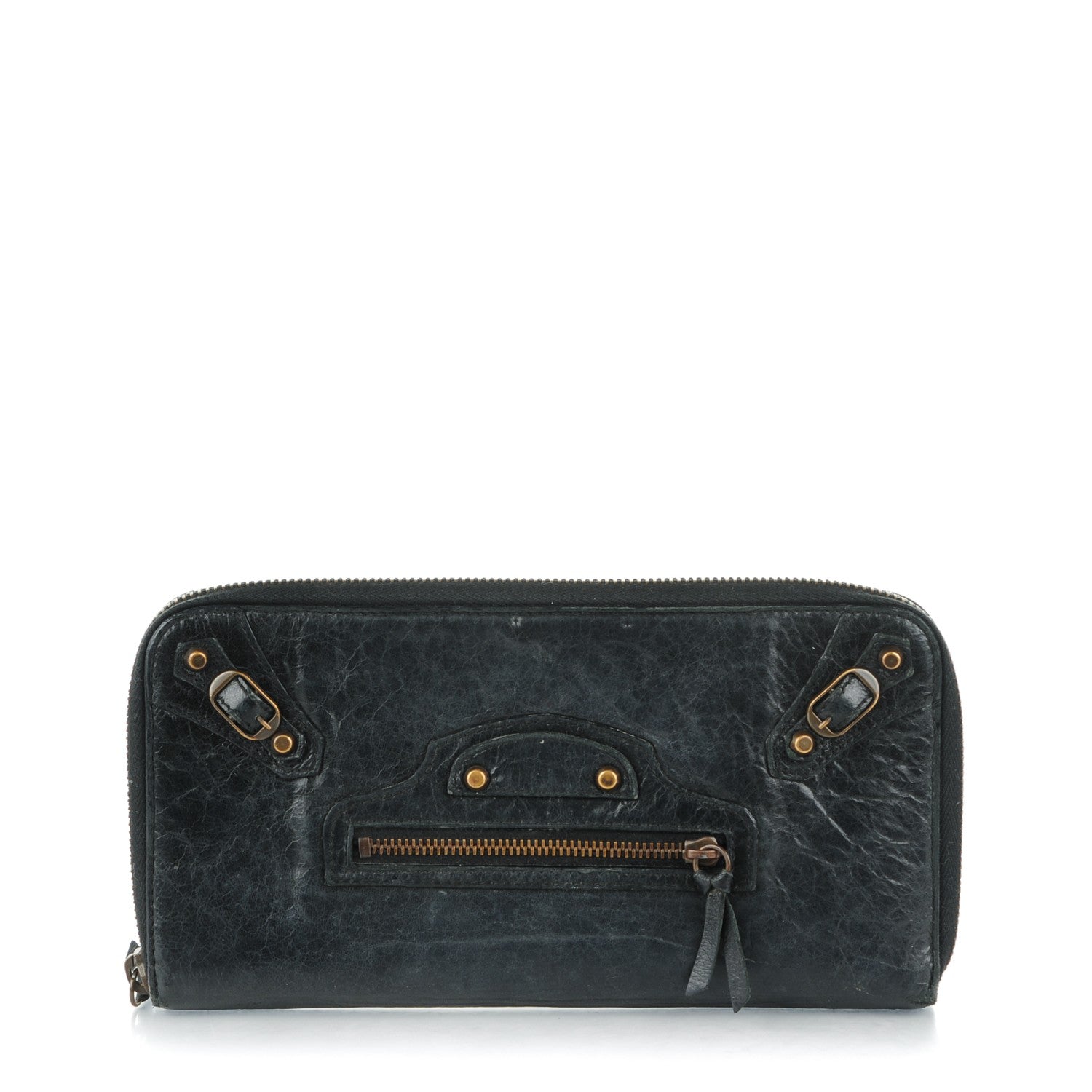 Balenciaga Chevre Classic Hardware Compagnon Wallet Black 1 of 7