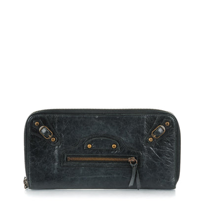 Balenciaga Chevre Classic Hardware Compagnon Wallet Black 1 of 7