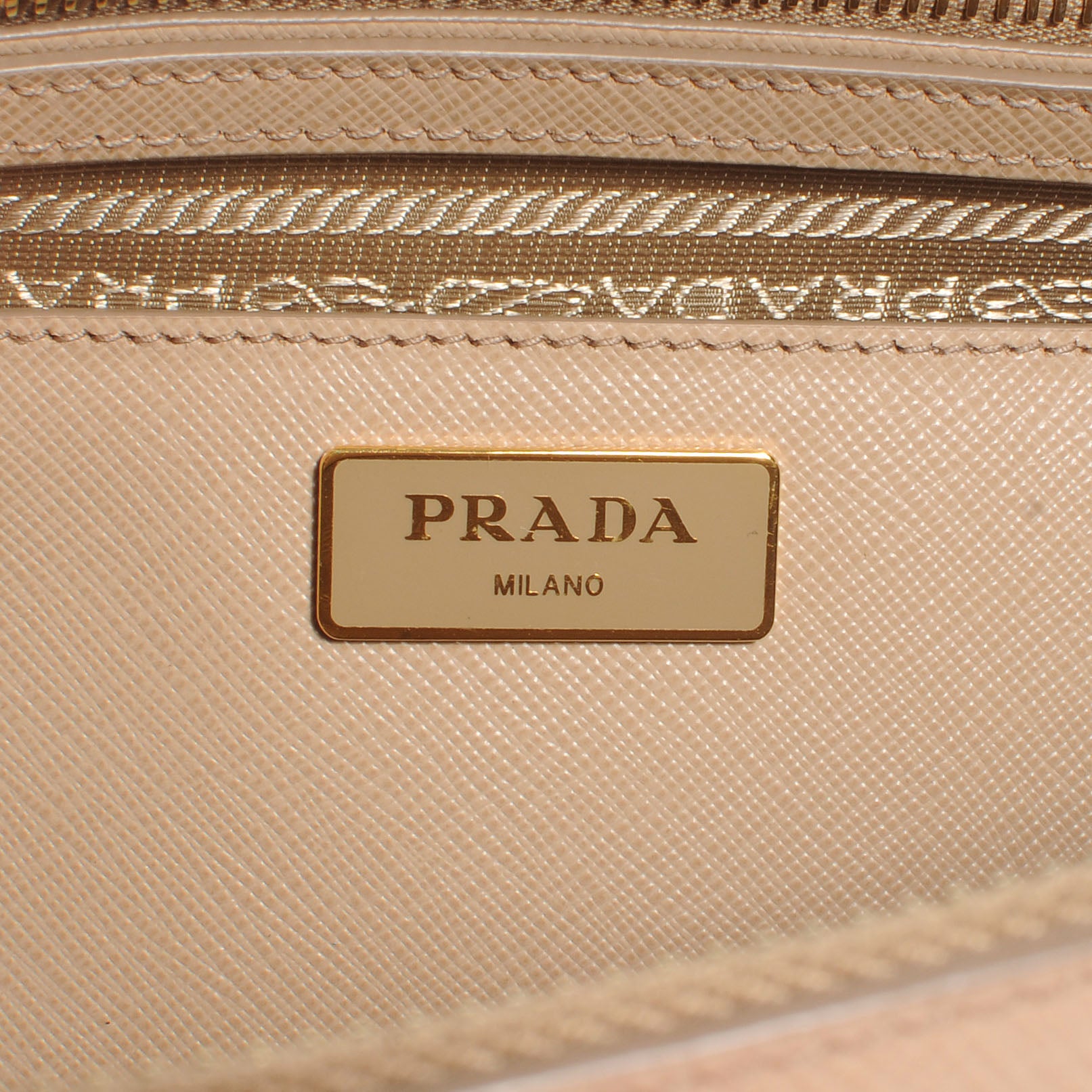 Prada Saffiano Lux Medium Tote Sabbia 9 of 10