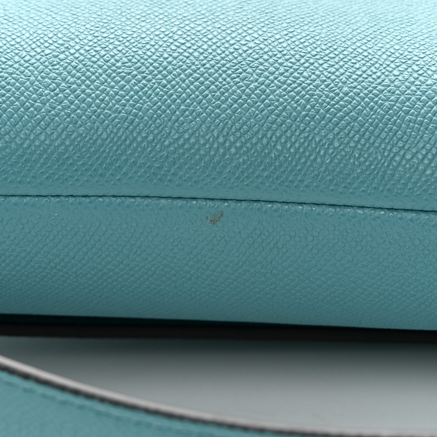 Christian Dior Grained Calfskin Saddle Bag Azure Blue 11 of 11
