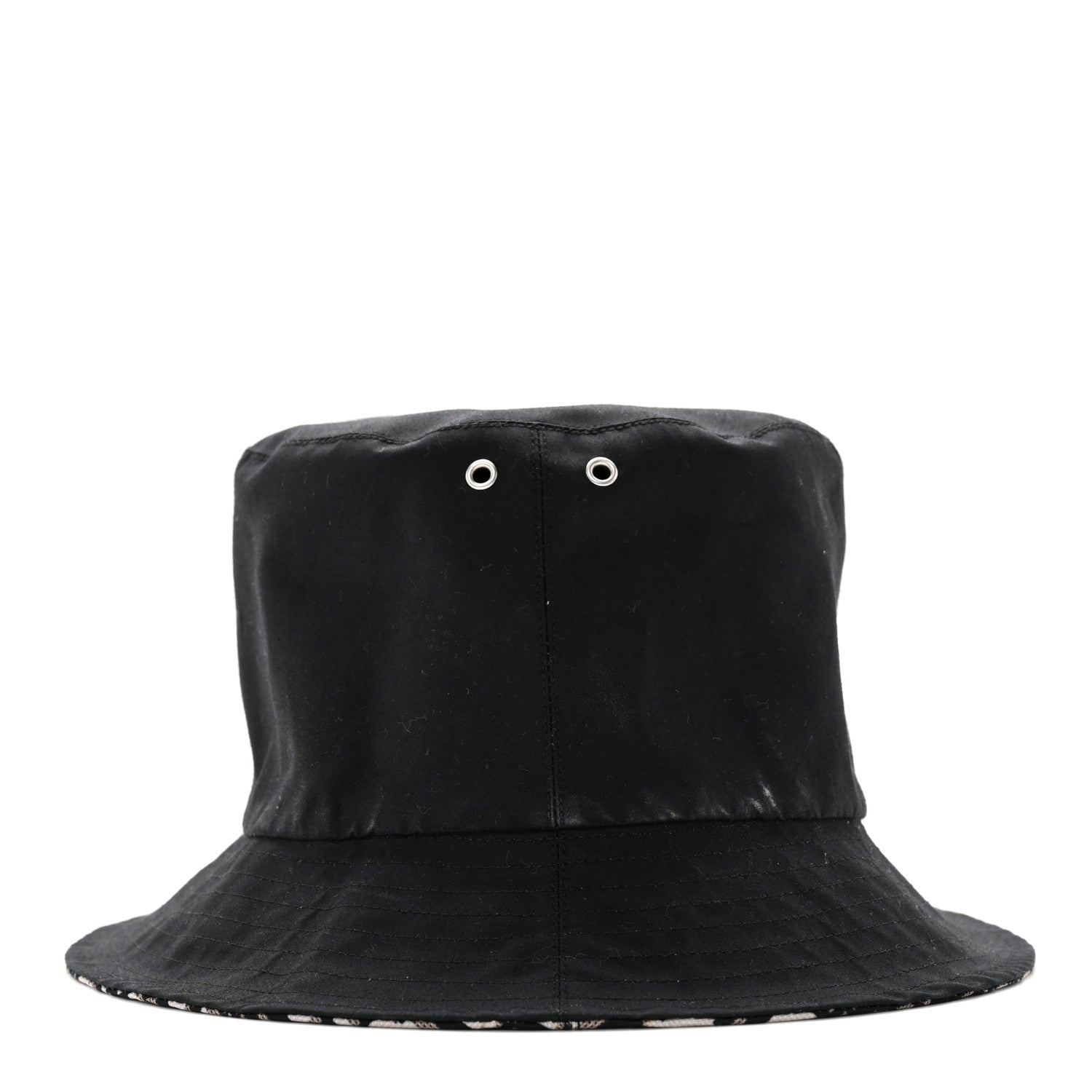 Christian Dior Oblique Reversible Teddy-D Brim Bucket Hat 58 Black 8 of 14