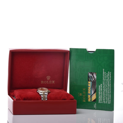 Rolex Stainless Steel 18K Yellow Gold Diamond 26mm Oyster Perpetual Datejust Watch Champagne 79173 13 of 15