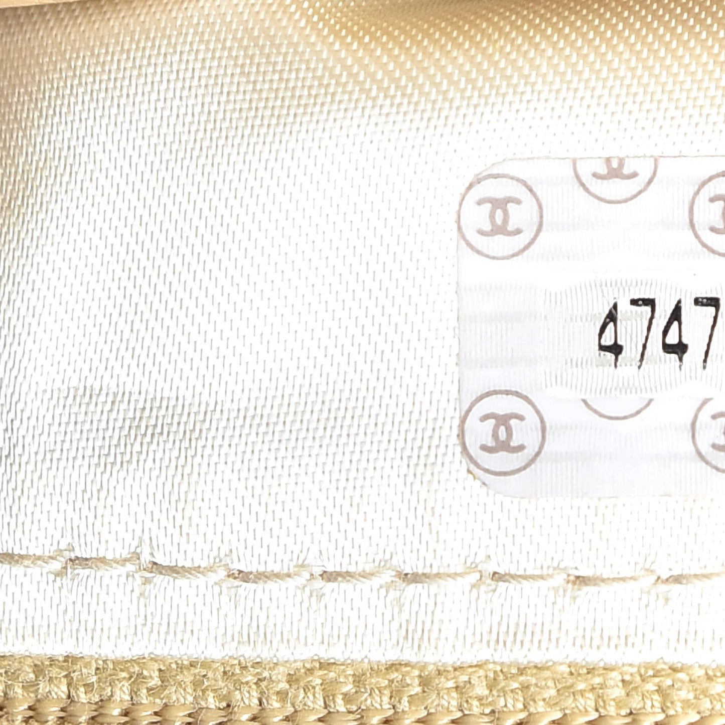 Caviar Quilted Camera Case Beige