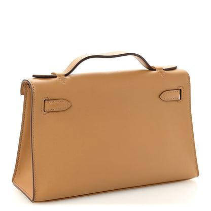 Hermes Swift Kelly Pochette Clutch Biscuit 3 of 12