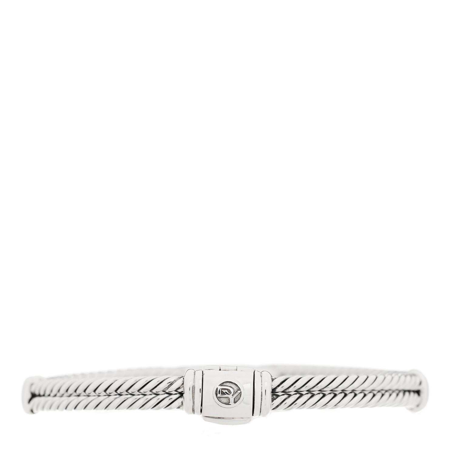 David Yurman Sterling Silver Diamond 7mm Mini Loop Labyrinth Bracelet 2 of 3