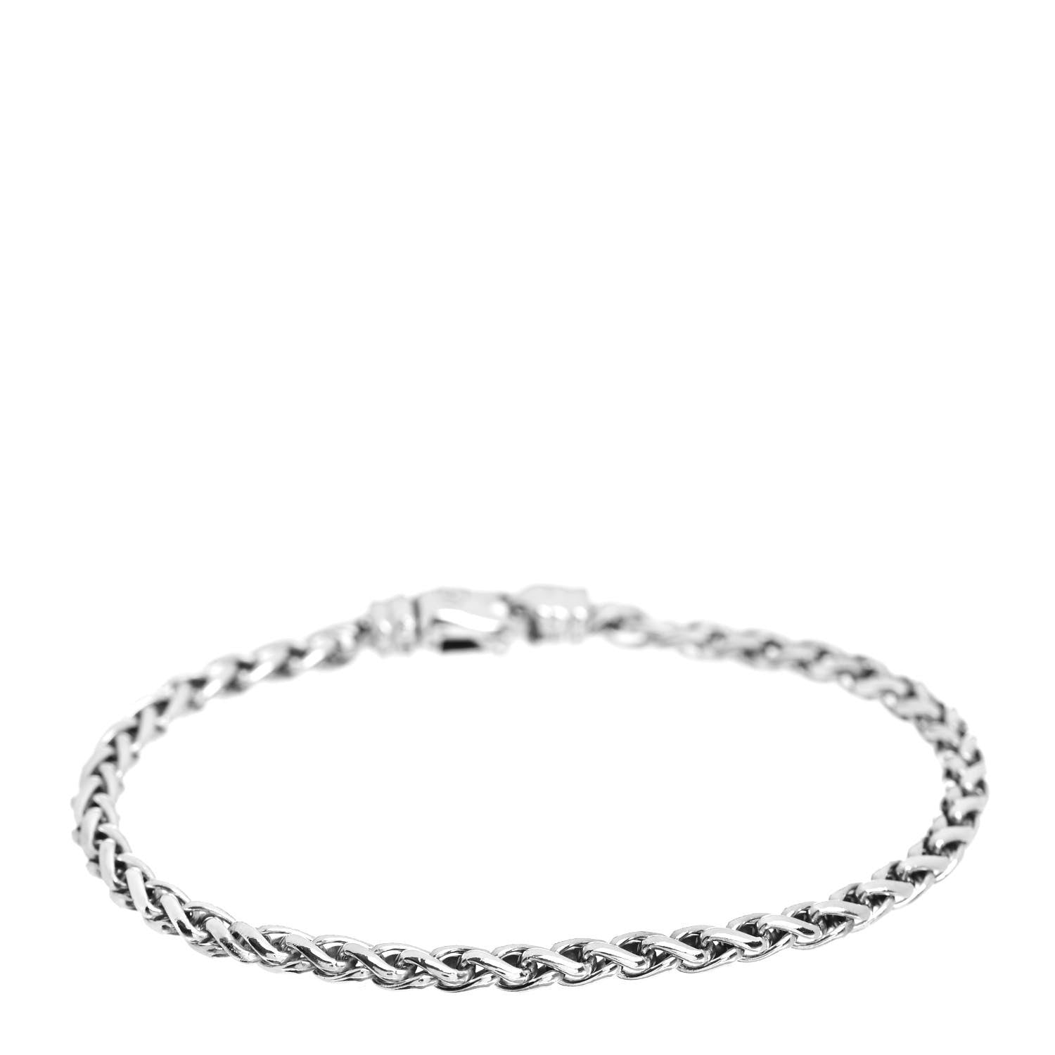 David Yurman Sterling Silver 4mm Wheat Chain Bracelet 1 of 4
