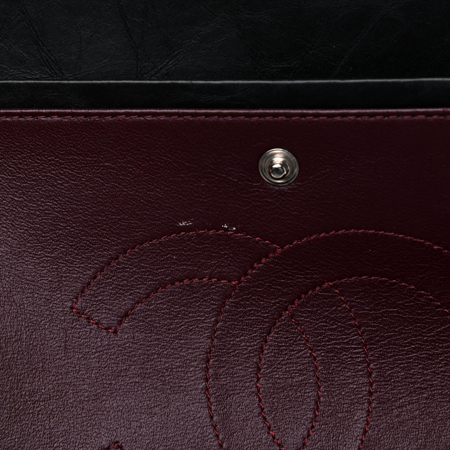 Aged Calfskin Quilted 2.55 Reissue 225 Flap Black