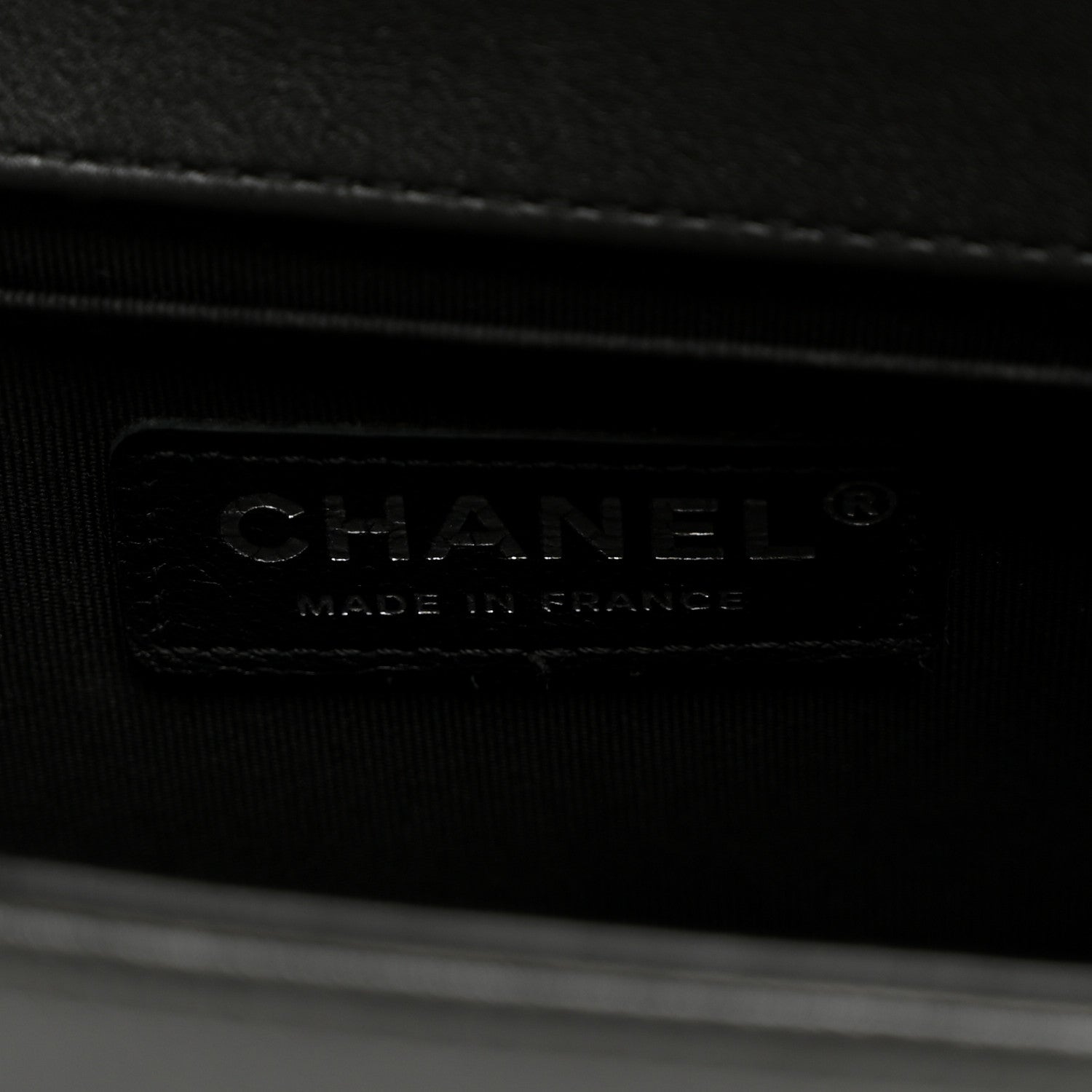 Chanel Calfskin Chevron Quilted Medium Boy Flap Black 6 of 10