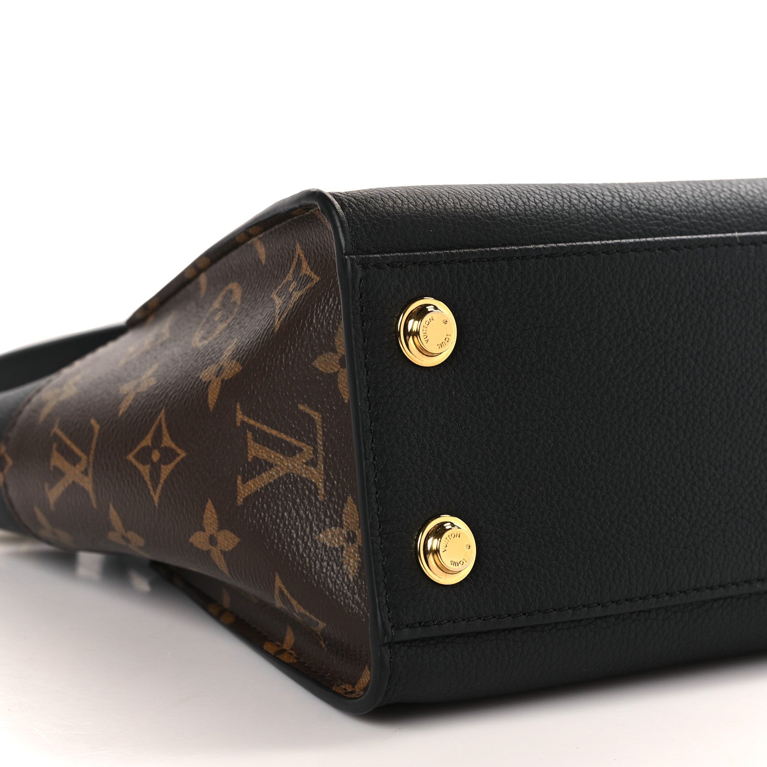 Louis Vuitton Calfskin Monogram On My Side PM Black 7 of 9