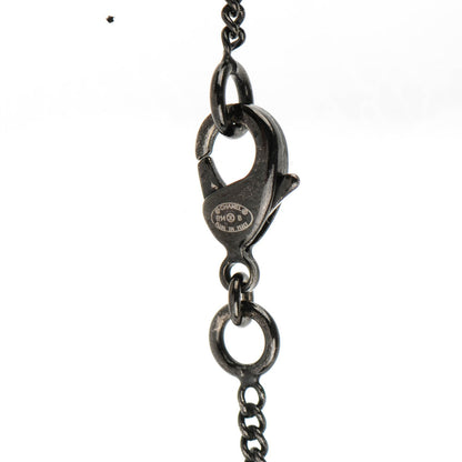 Chanel Ruthenium Pearl CC Drop Pendant Necklace Black 4 of 4