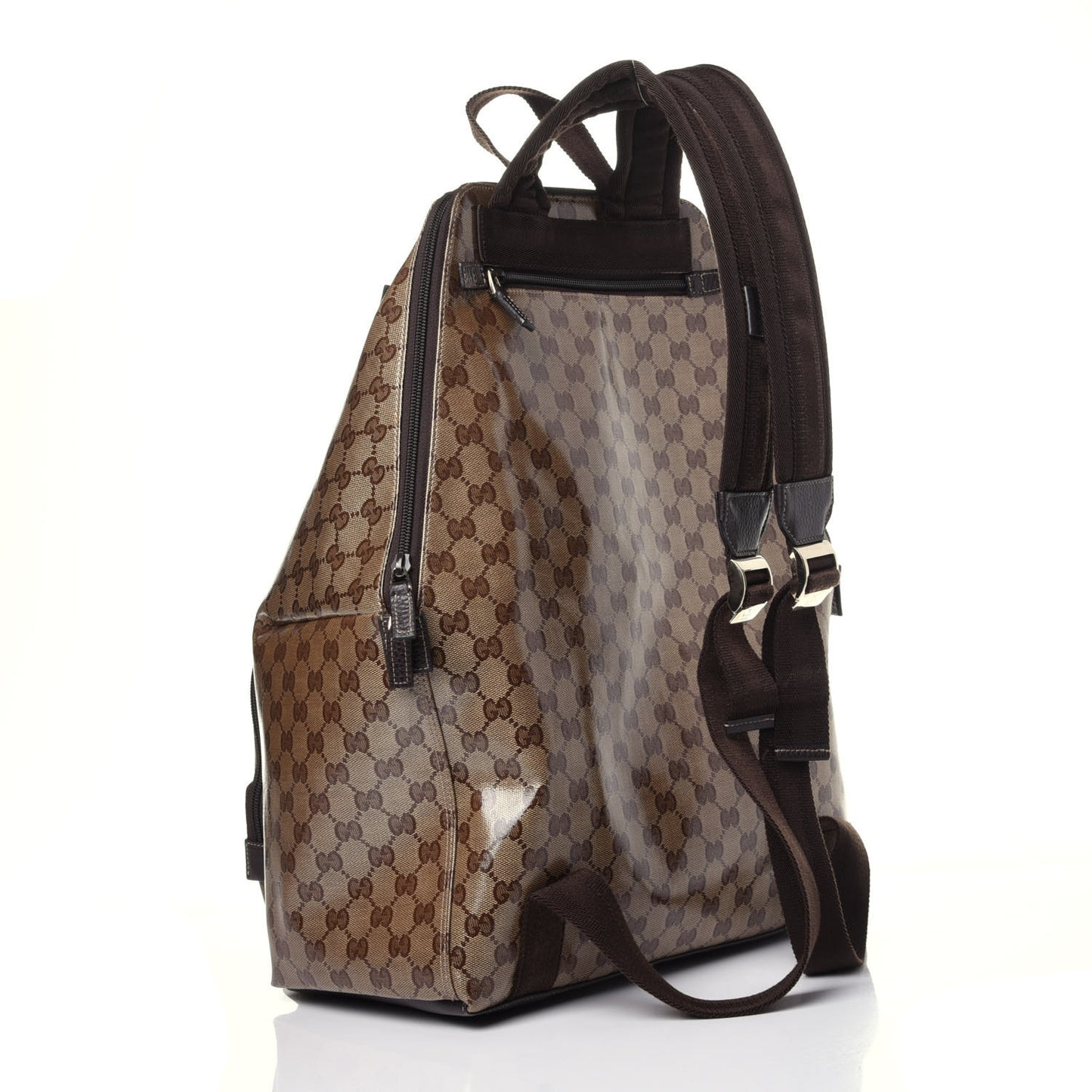 Crystal Monogram Backpack Dark Brown